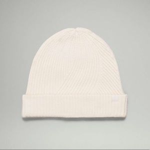 Lululemon Twist Knit Beanie in white opal